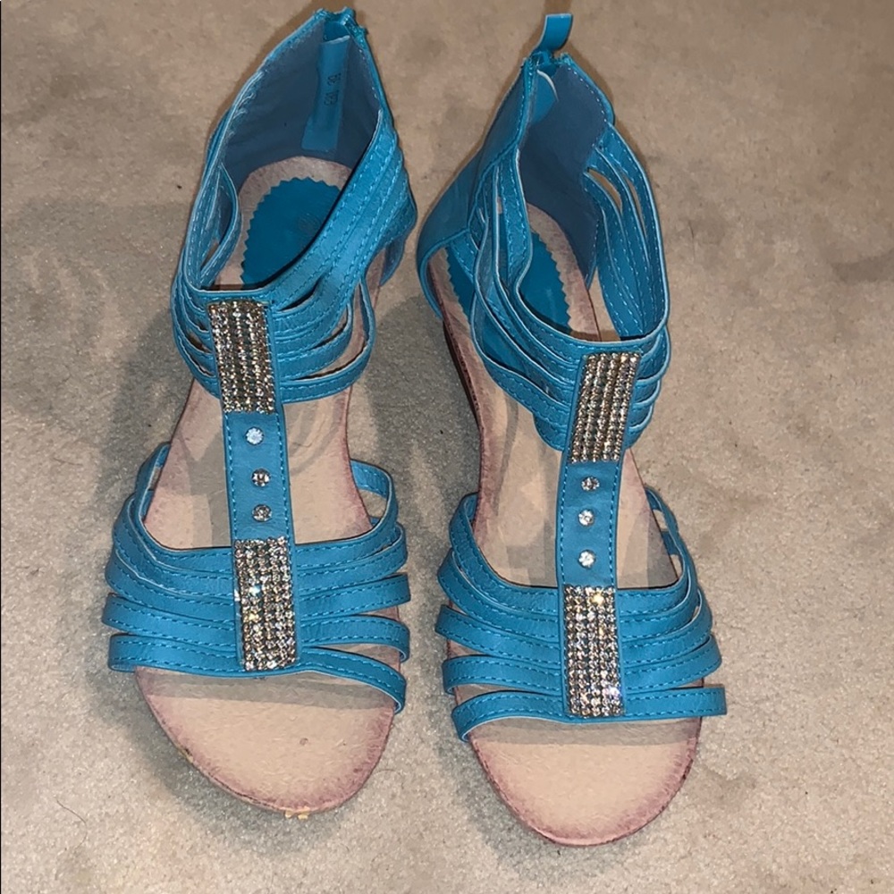 Angelye sky blue Heels for women size 39